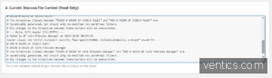 Current htaccess File Content