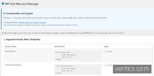 WP Safe Htaccess Manager