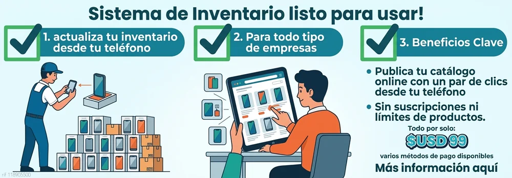 Sistema para Automatizar inventarios: lanza tu catálogo online y recibe pedidos al instante!